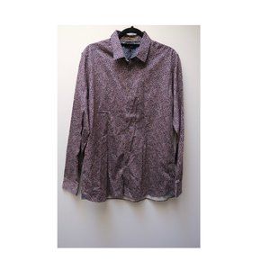 Men's Ted Baker London Printed Dress Shirt / Size 5 (UK) or Large (US)